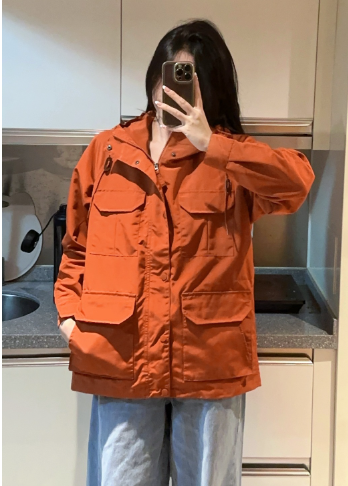 Load image into Gallery viewer, Rust Orange Lightweight Jacket