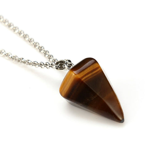Load image into Gallery viewer, Natural Stone Pendant Necklace