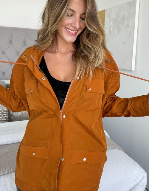 Load image into Gallery viewer, Rust Orange Lightweight Jacket