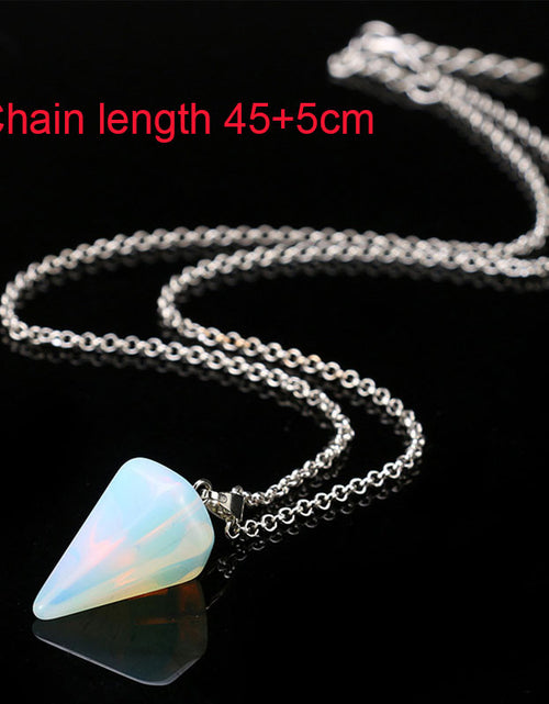 Load image into Gallery viewer, Natural Stone Pendant Necklace