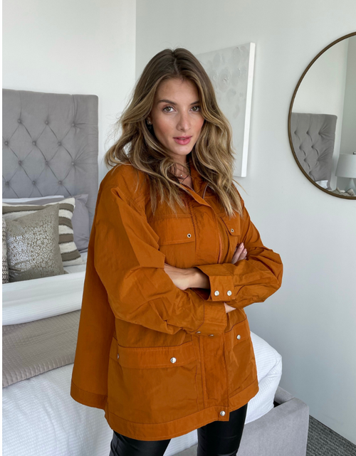 Load image into Gallery viewer, Rust Orange Lightweight Jacket