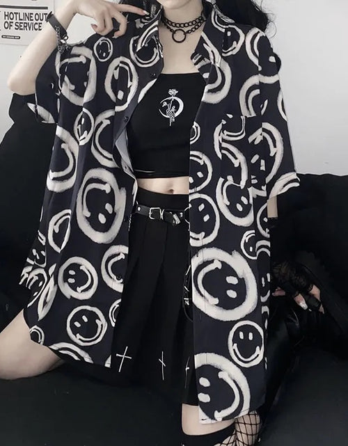 Load image into Gallery viewer, Black Half Sleeve Blouse