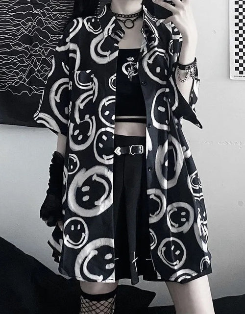 Load image into Gallery viewer, Black Half Sleeve Blouse