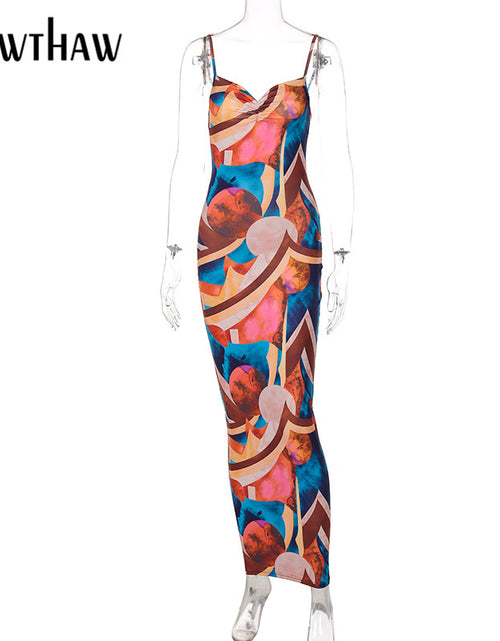 Load image into Gallery viewer, Long Pencil Strap Dress