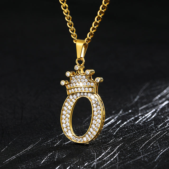 Zircon Alphabet Necklace