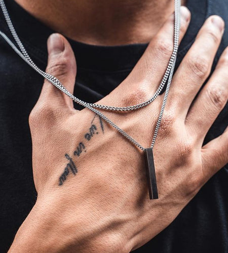 Rectangle Pendant Necklace